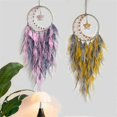 thumbnail image 5 of Feather Dream Catcher for Bedroom,for Wall Hanging Craft Gifts Pink, 5 of 5