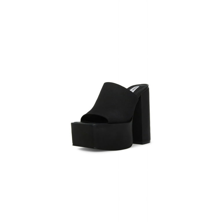Steve Madden Tristyn Slip On Open Squared Toe Block Heeled