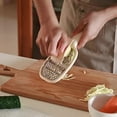 thumbnail image 4 of taicans Cheese Grater Vegetable Grater Stainless Steel Flat Coarse Grater, 4 of 8