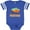 Football Blue and White, variant on Inktastic Montana Gift Buffalo Silhouette Boys or Girls Baby Bodysuit