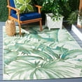 thumbnail image 2 of SAFAVIEH Barbados Igor Botanical Indoor/Outdoor Area Rug, Green/Teal, 8' x 10'5", 2 of 5