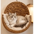 thumbnail image 5 of Handwoven Cat Beds, Rustic Hand‑Braided Wall Cat Perch Decorative Pet Bed for Home Interior, 5 of 6