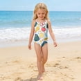 thumbnail image 4 of Grblisyd Girls Swimsuits Quick Dry Crossback One Piece Beach Swimwear Bathing Suit with Adjustable Strap 4-13Years, 4 of 6