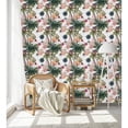 thumbnail image 2 of Palms and Geometrical Shapes Wallpaper Peel-and-Stick - 25"W x 225"H, 2 of 3