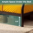 thumbnail image 6 of Netrum Twin XL over Queen Bunk Bed for Adults,Heavy Duty Metal Bunk Beds Frame with Wall Fastener Screws,Ladder & Full-Length Guardrail,Black, 6 of 11