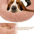 thumbnail image 2 of Dog Bed, Round Plush Pet Bed, Cat Bed, Dog House, Puppy Cushion, Portable Warm Soft Comfortable Dog Sofa, Donut Shape Small Dog Bed Soft Cat Sleeping Bed, 2 of 5