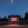 thumbnail image 3 of 1pc American Flag Net Light, Outdoor Waterproof LED Flag String Lights For Festival Garden Decor, Solar Lights For Outside, 3 of 4
