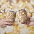 thumbnail image 2 of Leopard Print 12oz Stainless Steel Insulated Wine Tumbler with Lid and Straw – Double Wall Vacuum Mug for Hot & Cold Drinks, 304 Steel Interior, Sweat-Free Design, 2 of 5