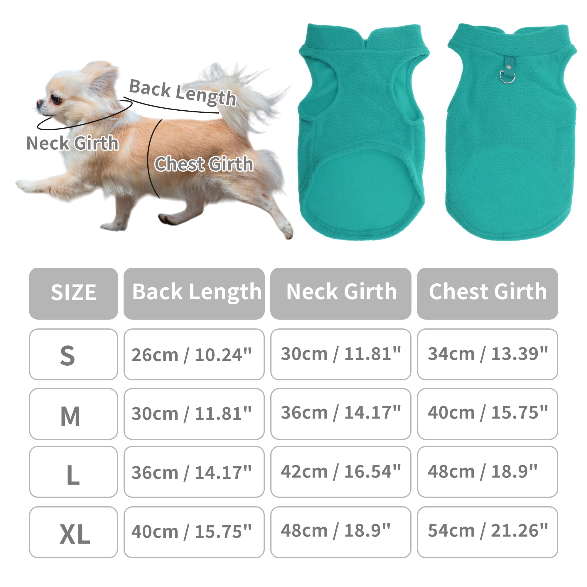 Unique Bargains Dog Cat Warm Vest Small Dog Cat Jumpers Lake Blue S