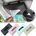 thumbnail image 3 of Wmool Car Sun Visor Leather Tissue Storage Box Cover Paper Napkin Holder K5R6, 3 of 8