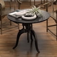 thumbnail image 3 of Jamie Young Co Americana Contemporary Metal Crank Table in Gunmetal Gray, 3 of 5