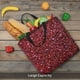 thumbnail image 5 of Easygdp Red Glitter Bolsa Tote para Mujer, Bolso de Hombro para Trabajo, Playa, Viajes, Compras y Supermercado, 5 of 7