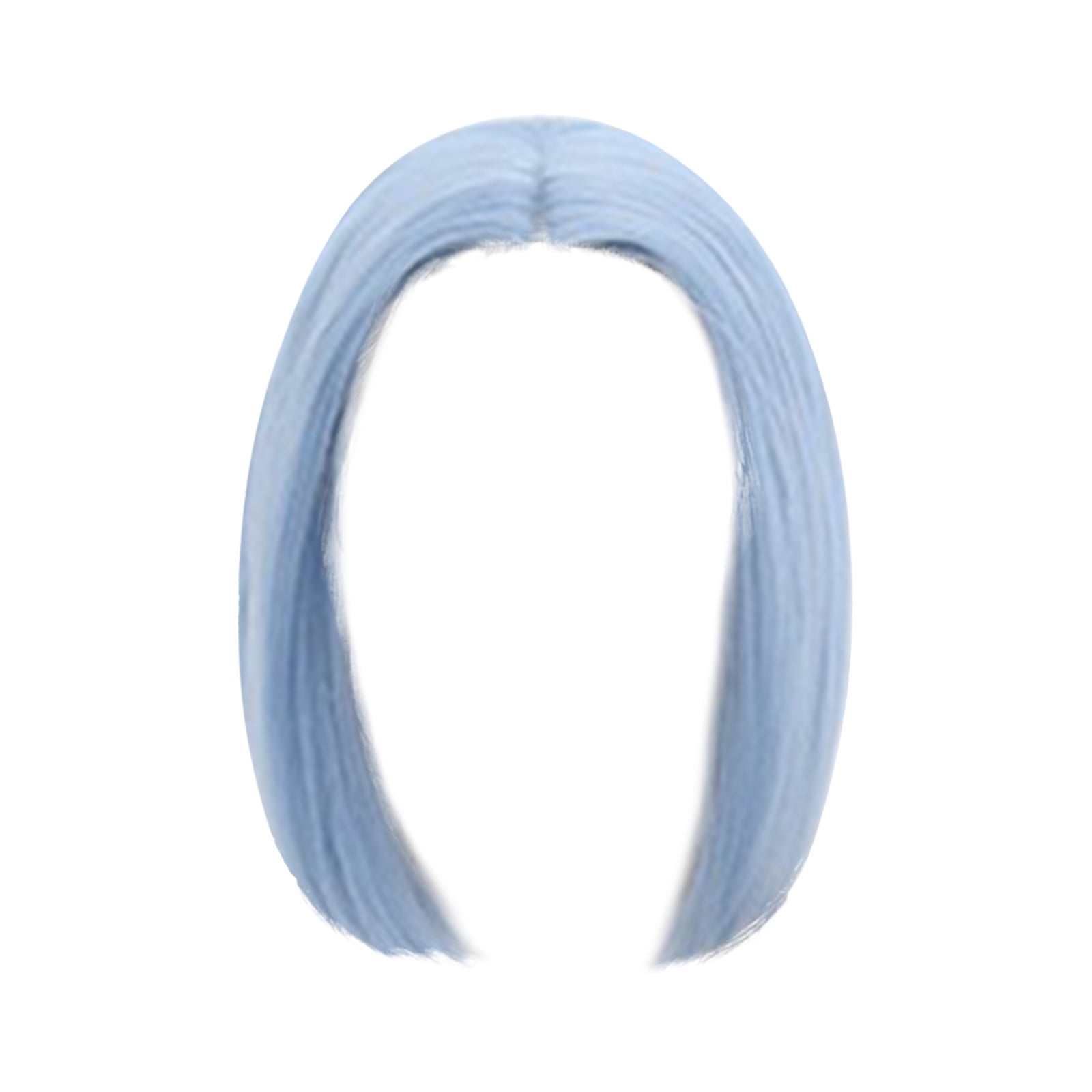 Short Pink Bob Wig for Women, Straight Synthetic Wig Heat Resistant Colored Wigs for Party Use(Blue,One Size)