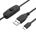 thumbnail image 1 of Power Cable, Portable USB Cable, Black Durable For  3 / 2 / B / B+ / A, 1 of 8