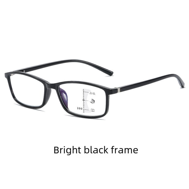 Gafas de lectura pequeñas, progresivas, retro, multifocales, de cerca y de lejos, de doble propósito, anti-luz azul, para personas de mediana edad y mayores