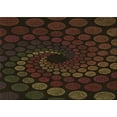 thumbnail image 1 of Ahgly Company Machine Washable Indoor Rectangle Transitional Black Brown Area Rugs, 5' x 7', 1 of 7