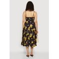 thumbnail image 3 of Women's Lemon Print Lace Up Sides Midi Dress, 3 of 3