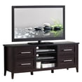thumbnail image 2 of Techni Mobili Cordoba Espresso 4-Drawer TV Stand for TVs up to 70", Box 1 of 2, 2 of 6