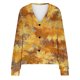 thumbnail image 4 of Puntoco Chaqueta De Punto Informal Con Estampado De Hojas Para Mujer, Chaqueta Con Botones, Abrigo De Felpa, Para Otoño E Invierno, 4 of 4