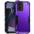 thumbnail image 5 of For Motorola Moto G Stylus 5G 2024 Premium Tough Shockproof Hybrid Heavy Duty 2in1 TPU Bumper Rugged Rubber Armor Cover ,Xpm Phone Case [ Purple ], 5 of 8