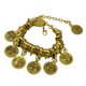 thumbnail image 1 of Tobilleras de cadena de joyería Tribal Boho Zulema Oro Pulsera de Behomia Coin, 1 of 6