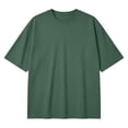 thumbnail image 5 of COSFO Cotton Men Tee Shirts Solid Short Sleeve Workout Shirt Solid Pullover Classic Fit Crew Neck Casual Tops, 5 of 5