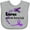AC-Heather Grey, variant on Inktastic Lupus Awareness butterfly ribbon Boys or Girls Baby Bib