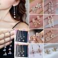 thumbnail image 6 of MATROOY Luxury Crystal Cubic Zircon Earrings Stud Dangle CZ Wedding Women Jewelry New-#17 Crystal Hoop, 6 of 9