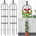 thumbnail image 2 of CreativeArrowy Garden Outdoor Indoor Potted Plant Stand Climbing Vines Gardening Tools Decorative Plastic-coated Rust-proof Metal Pipe, 2 of 15