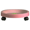 thumbnail image 1 of Removable Flower Pot Tray Universal Wheels Round Plastic Tray Flower Pot Rack Plant Stand, 1 of 2