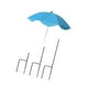 thumbnail image 4 of Sombrilla para plantas, versátil, resistente a la lluvia, con estaca para el suelo y protección solar. Azul, 4 of 9