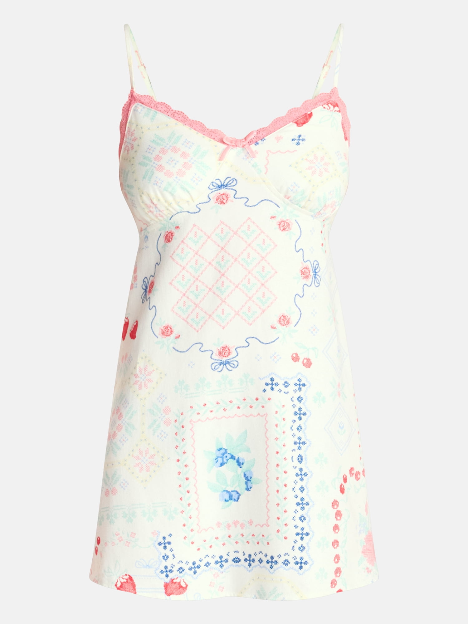 No Boundaries Sleeveless Sleep Slip Dress, Women's XS-XXL