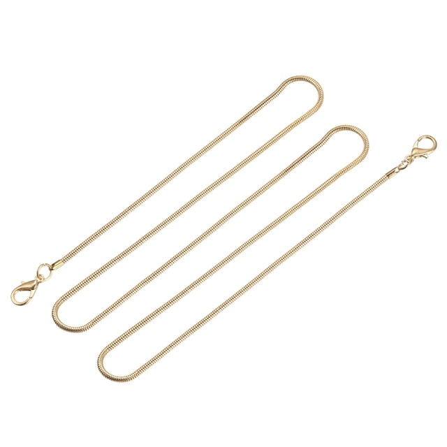 Correa de cadena plana de hierro Unique Bargains Monedero Reemplazo Accesorios 43' x 0.13' Oro