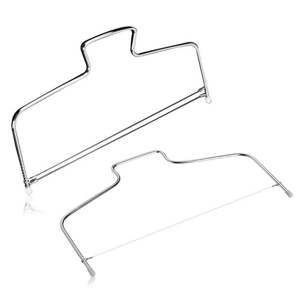 Advancent Nivelador de pasteles, divisor de alambre de acero inoxidable, capa de pan de cocina, herramientas de mango ajustable para el hogar, accesorios Cocina y Comedor No.03 Advancent HA009674-03
