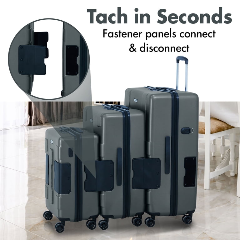 TACH V3 3pc Lightweight Hardside Luggage Set, Large Checked