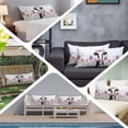 thumbnail image 5 of Flowers Cow Body Pillow Cover, Pillowcase Protectors with Zipper, Breathable Decorative Throw Pillow Case Cover, Spring Botanical Floral Plants Butterfly Pillow Shams for Couch Sofa 20x54Inch, 5 of 8