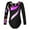Black, variant on Alvivi Kids Girls Sequins Long Sleeve Leotard for Gymnastics Tumbling Dance Performance Competition Black&Purple 12