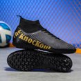 thumbnail image 3 of Botas de fútbol profesionales para hombres, zapatos de entrenamiento antideslizantes, ultraligeros, cómodos, para adolescentes y adultos, 3 of 5