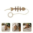 thumbnail image 3 of 1 pieza juguete para gato con forma de hueso de pescado, 3 of 3