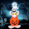 thumbnail image 4 of Halloween Air Inflatable Pumpkin Ghost Led Light Outdoor Yard Party Decor, 4 of 4