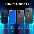 thumbnail image 6 of [5 in 1 Designed for iPhone 13 Case, with 2 Pack Screen Protector + 2 Pack Camera Lens Protector, Liquid Silicone Ultra Slim Shockproof Protective Phone Case [ Microfiber Lining](Klein Blue), 6 of 12