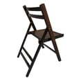 thumbnail image 6 of Folding Chairs Set of 4, Wood Portable Event Chairs Wedding Chairs with Slatted Seat, Lightweight Folding Chairs for Balcony Backyard Dining Room, Fully Assembled, 6 of 7