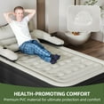 thumbnail image 2 of Uforic FullXL Air Bed featuring Headboard, 18in Inflatable Mattress with Pillow, Portable Electric Pump, Black - Ideal Queen Air Mattress for Camping & Home Use, 2 of 8