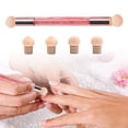 thumbnail image 3 of Cepillo de esponja para uñas jinwen con cabezal de repuesto de 4 piezas diseño Ombre Rosado, 3 of 6