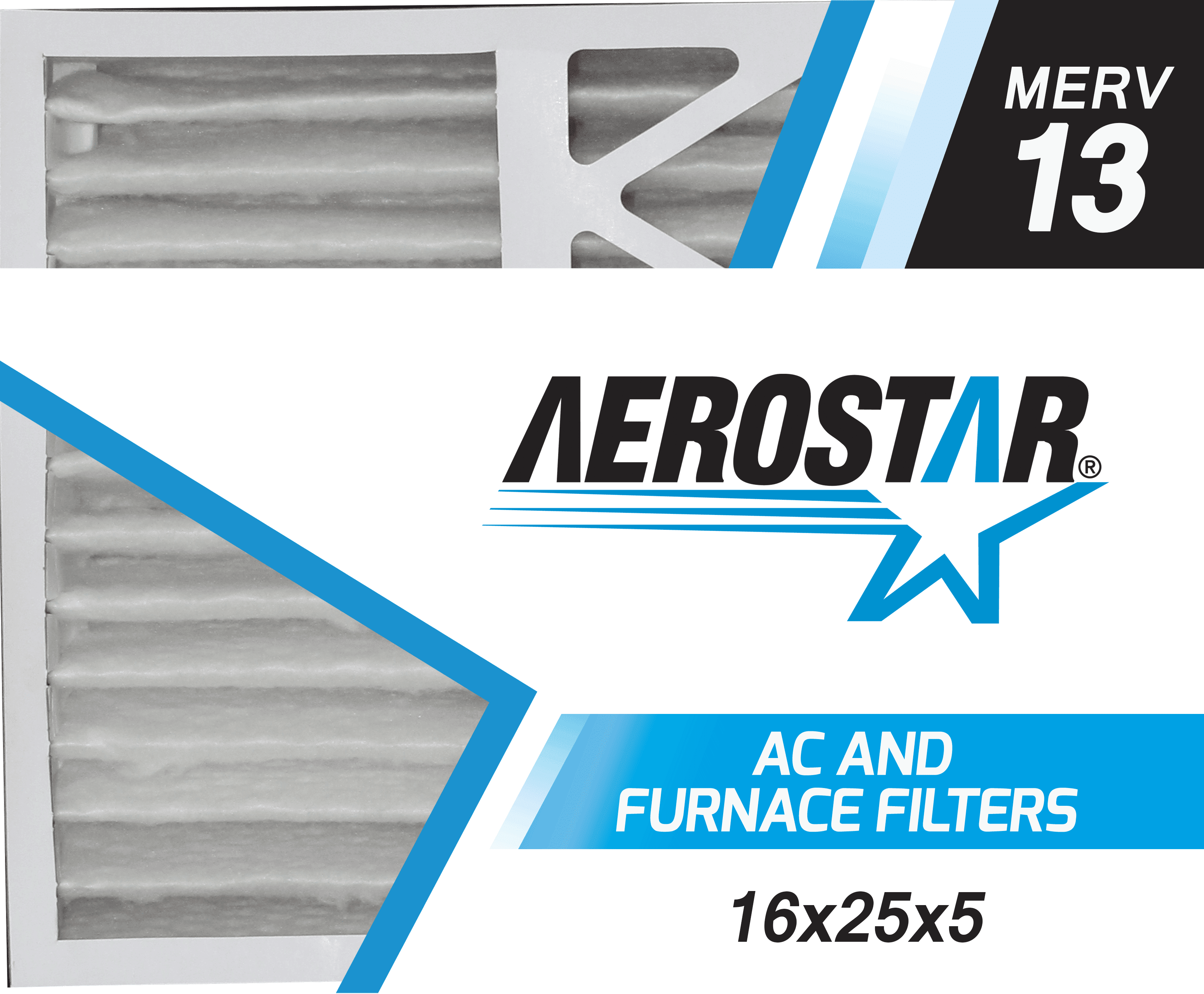 16x25x5 MERV-13 Expandable Air Filter 2-Pack - Replacement For Carrier EXPCCFIL0016 & Bryant EXPBBFIL0016
