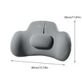 thumbnail image 3 of Car Foam Lumbar Cushion, Memory Foam Back Support Pillow for Car Seat, Relieves Pressure for Long Travel, Breathable Fabric, Ideal for Home and Travel, 3 of 8