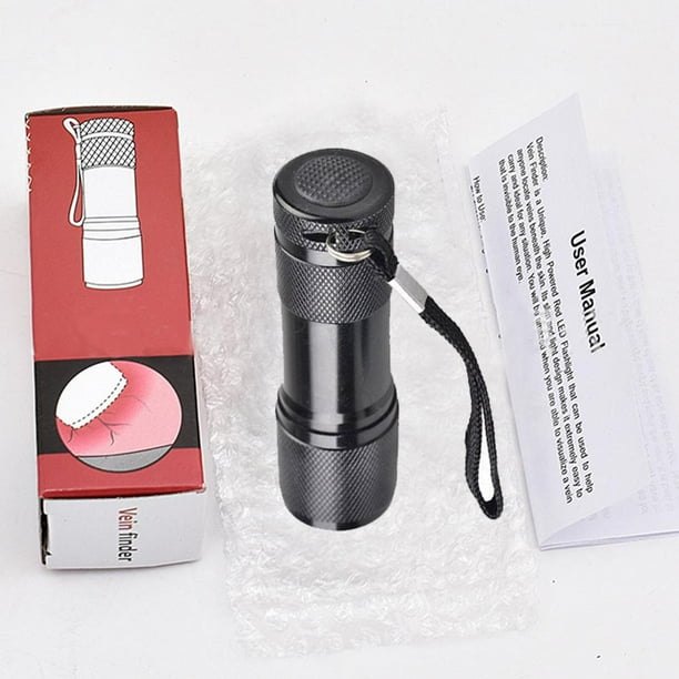 Mini luz LED roja 700nm Potente linterna Antideslizante Buscador de venas Lámparas de antorcha Barbie Nuevos Originales