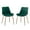 Green, variant on Roundhill Furniture Aufurr Modern Velvet Dining Chairs - Set of 2 - Blue