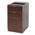 thumbnail image 4 of Boss Office Products 71 Inch Desk, Executive L-Shape Corner Desk with Box/Box/File Storage Pedestal, Mahogany, 4 of 5