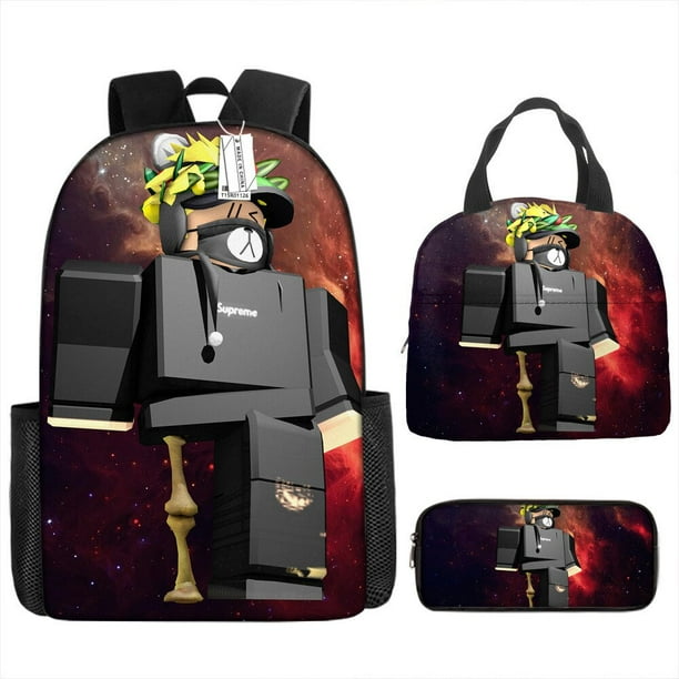 ROBLOX Mochila escolar Virtual para ninos y ninas Bolsa Escolar de dibujos animados con cremallera y hombros iluminados Walmart en linea